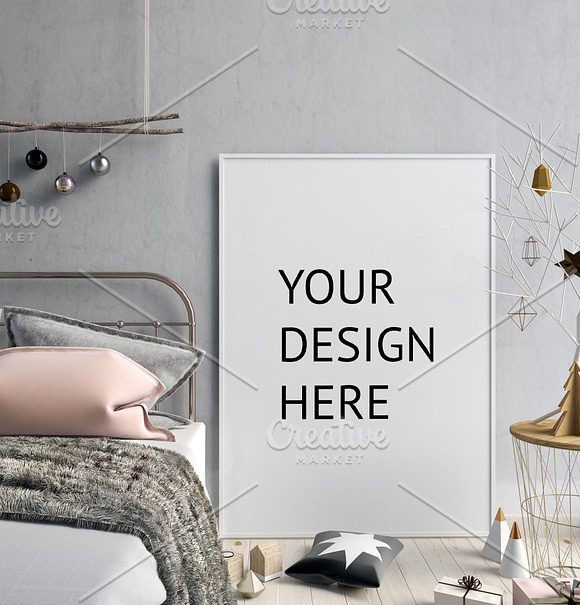 Download 15 Bedroom Poster Mock Up Creative Product Mockups Creative Market