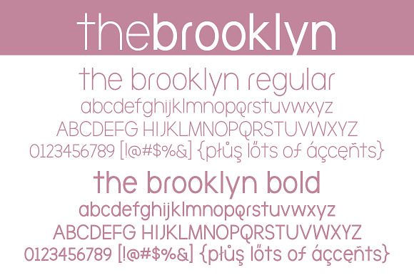 Brooklyn Numeral Set  Sans Serif Fonts ~ Creative Market