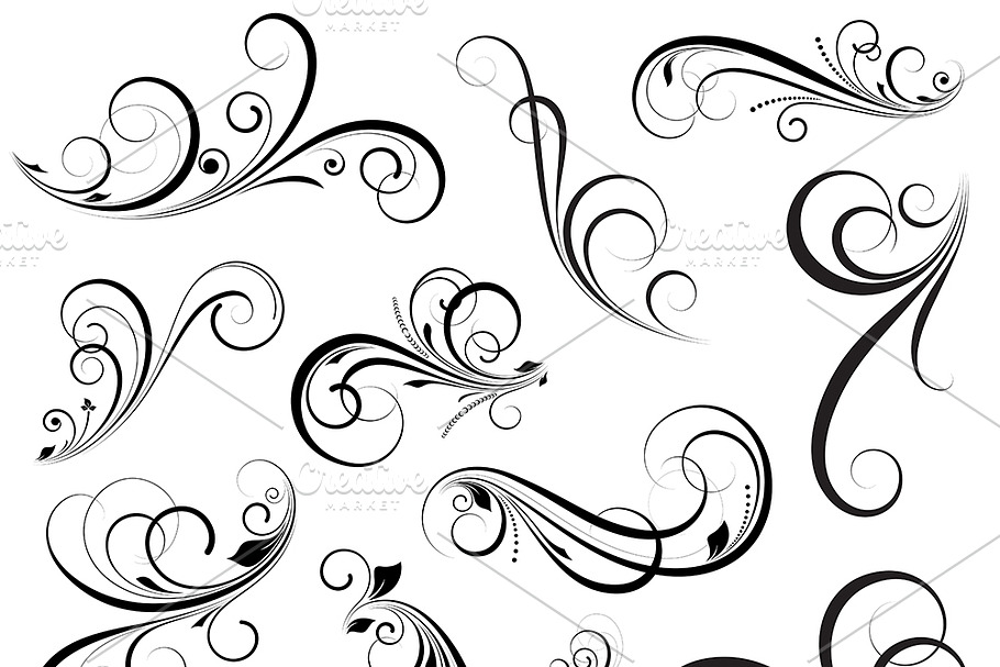 Vector Swirls | Pre-Designed Photoshop Graphics ~ Creative Market