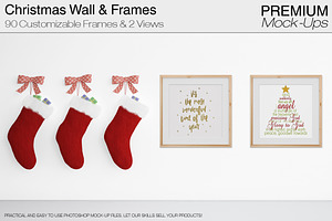 Download Santa Sock Mock Up Creative Photoshop Templates Creative Market