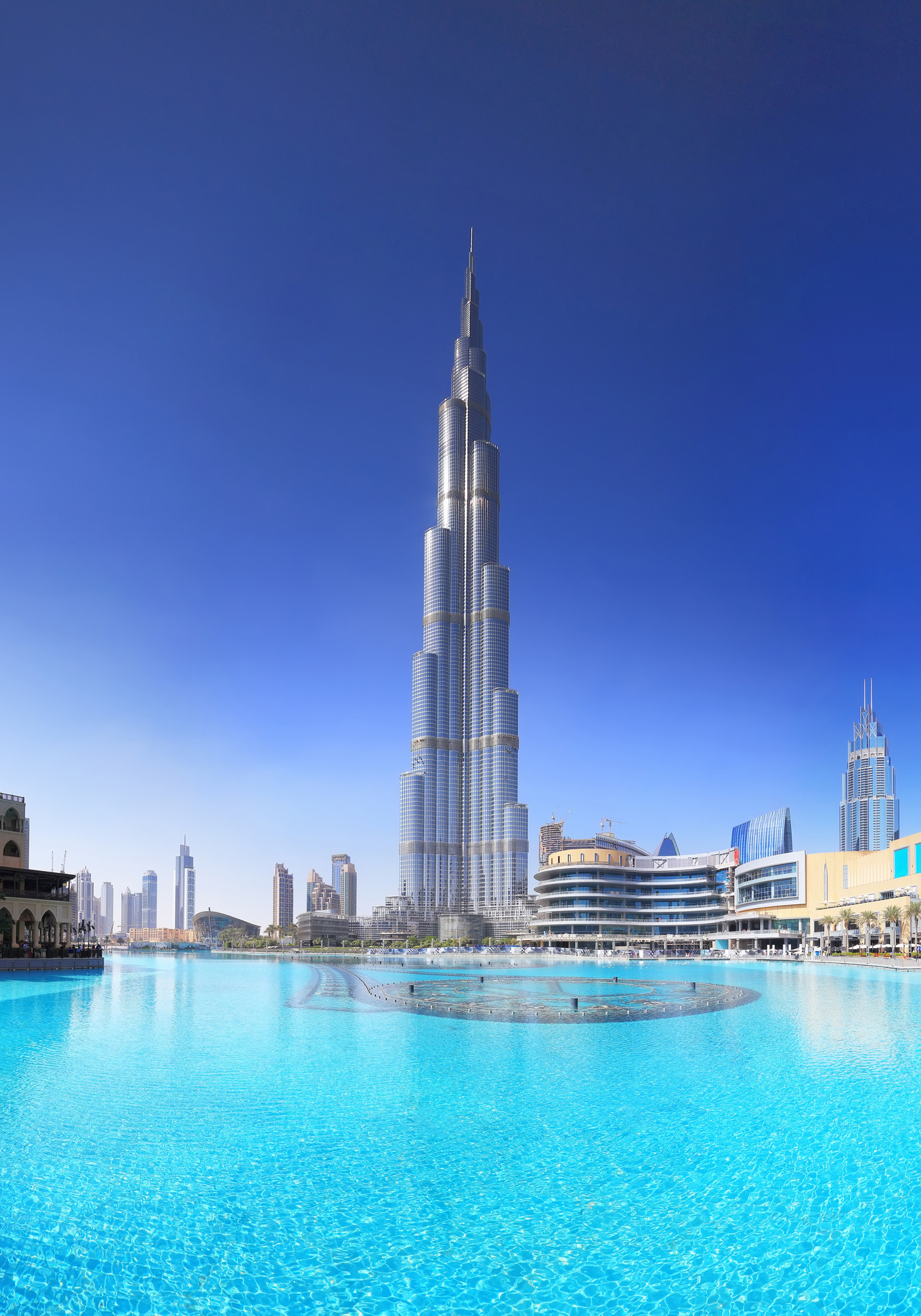 Dubai skyline on blue sky | High-Quality Stock Photos ~ Creative Market