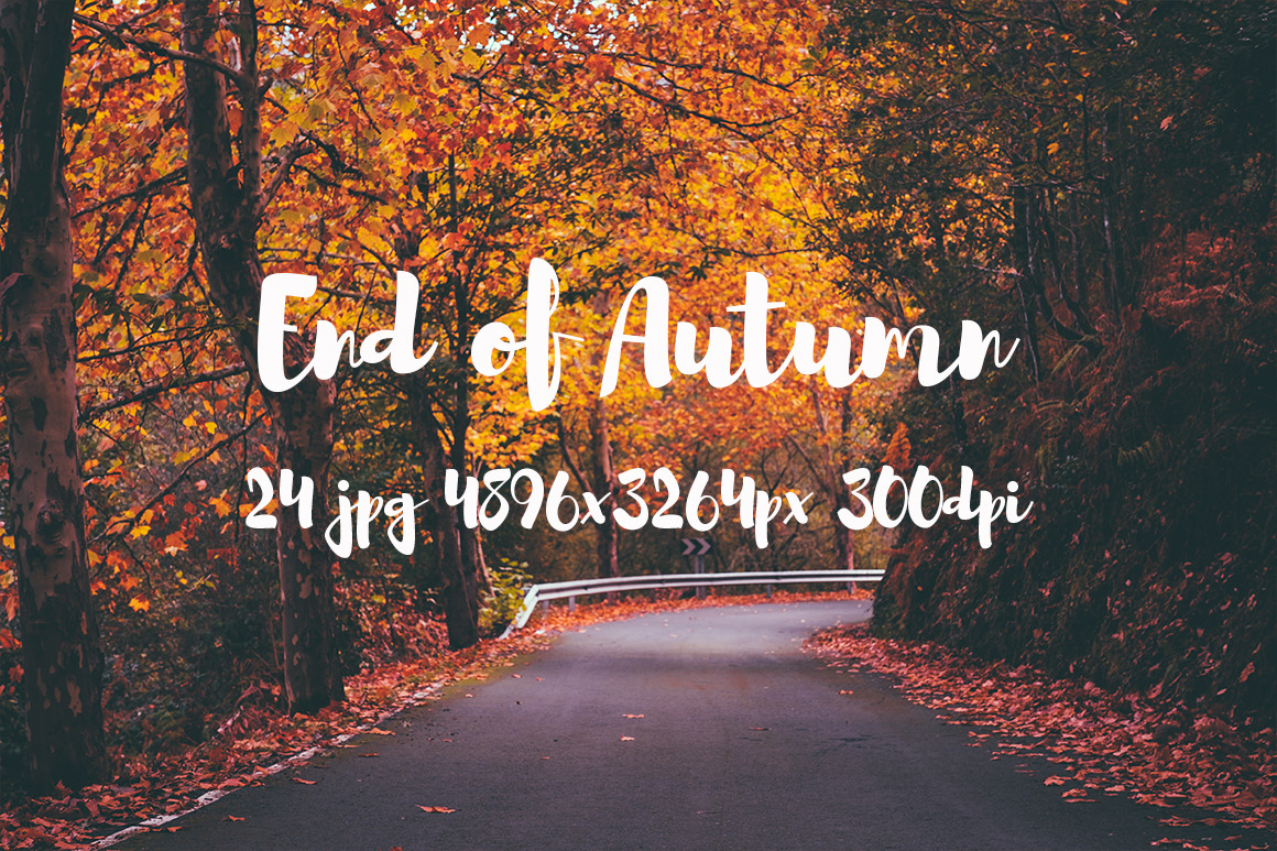 End of Autumn photo pack Templates & Themes Creative Market