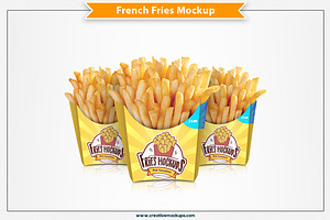 Download French Fries Mockup Creative Photoshop Templates Creative Market