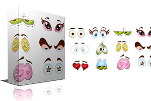 Cartoon Eyes | Pre-Designed Photoshop Graphics ~ Creative Market