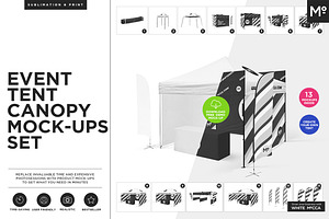 Rolled Canvas Print Mockup Set v.2