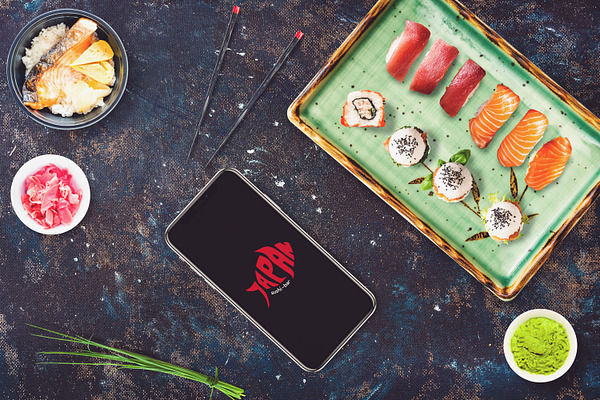 Sushi Bar Mock-up Pack #1 | Creative Photoshop Templates ~ Creative Market