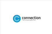 Connection C Letter Logo | Branding & Logo Templates ~ Creative Market