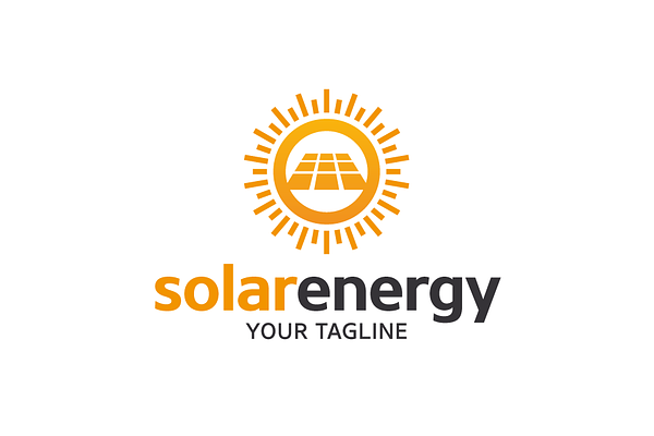 Solar Panel Logo | Creative Illustrator Templates ~ Creative Market