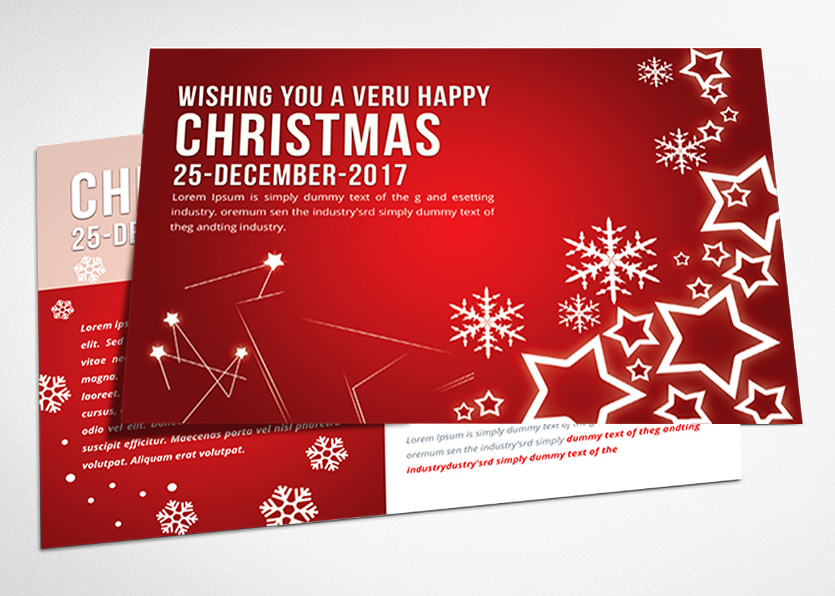 Christmas - Postcard Templates | Card Templates ~ Creative Market