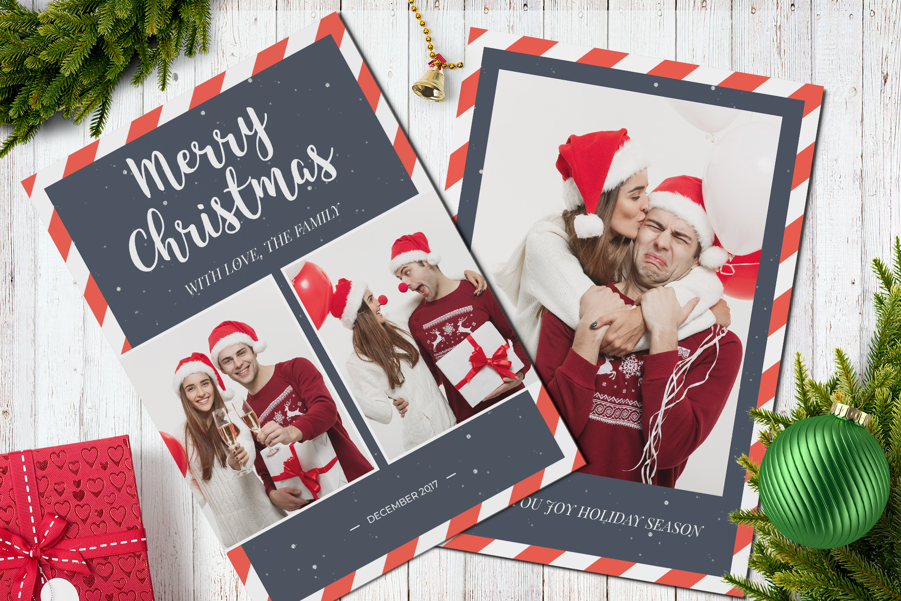 Christmas Postcard 5x7 V1 | Card Templates ~ Creative Market