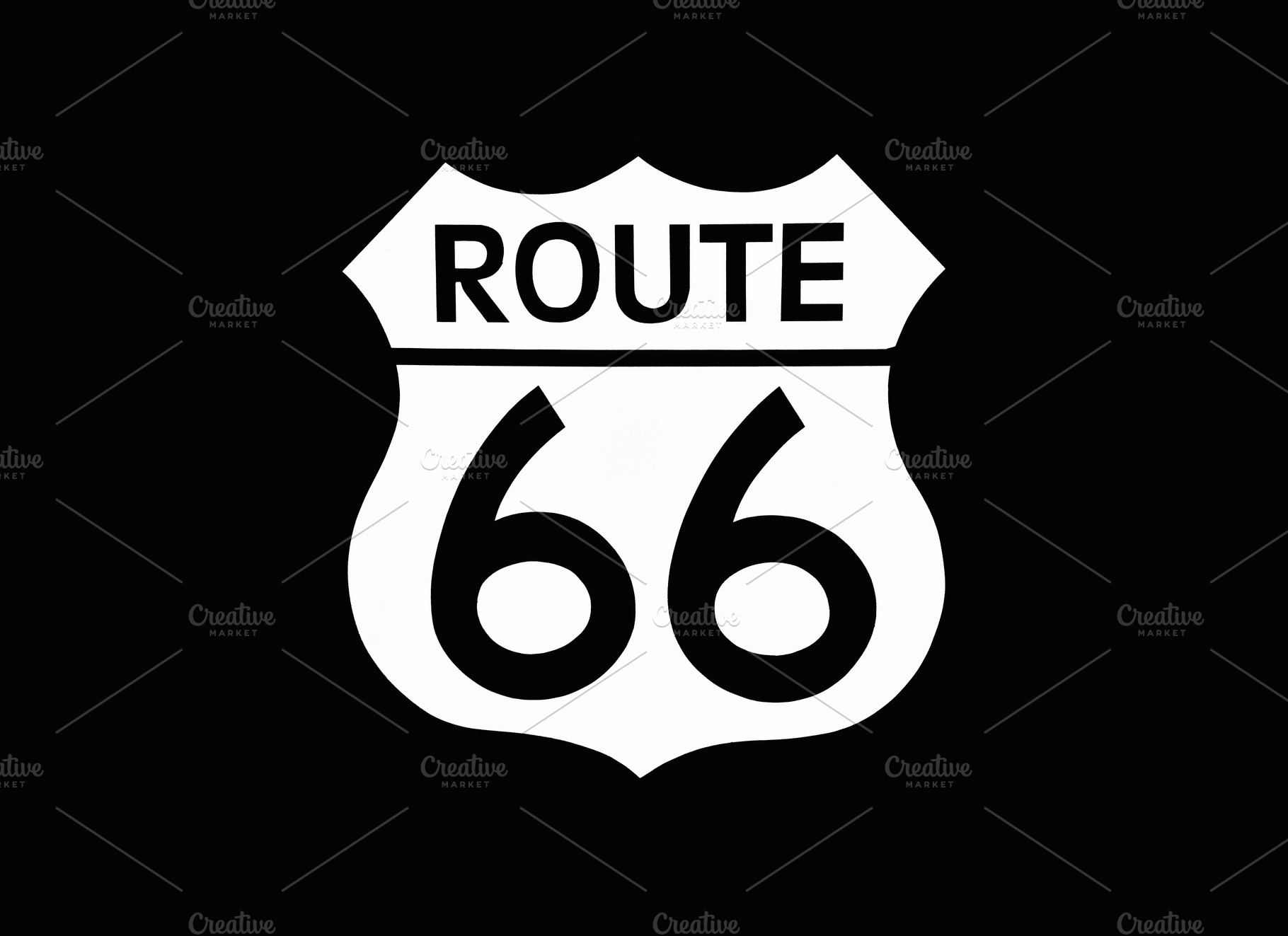 Route 66 featuring route 66, sign, and road | High-Quality