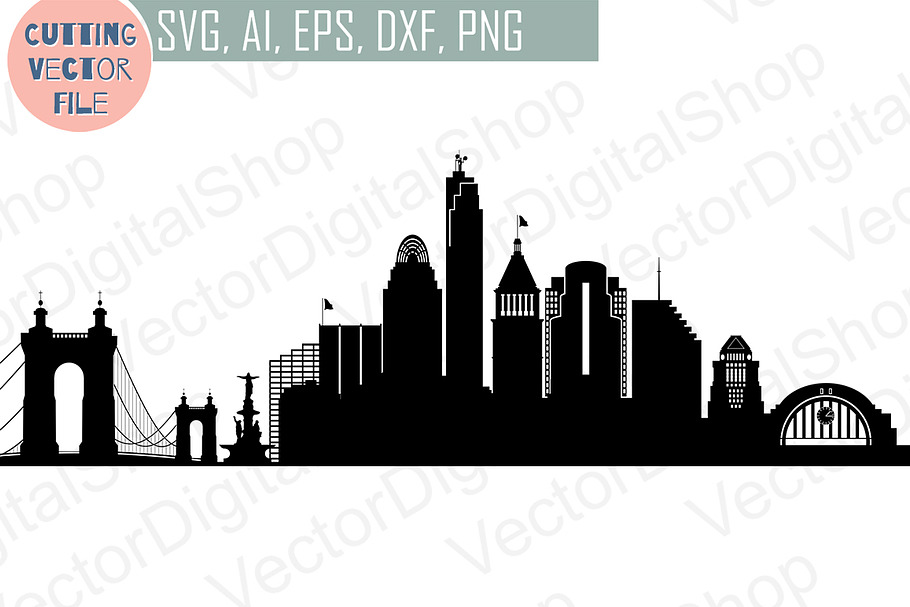 St Louis City Svg Vector Skyline Pre Designed Photoshop Graphics Creative Market