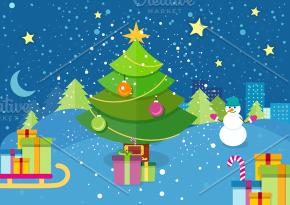 Happy New Year | Pre-Designed Illustrator Graphics ~ Creative Market