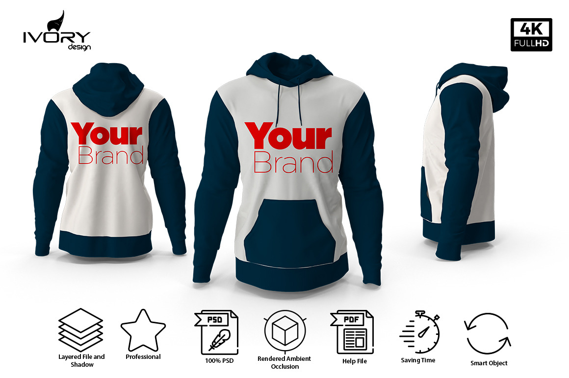 Download Hoodie Mockup Creative Photoshop Templates Creative Market PSD Mockup Templates