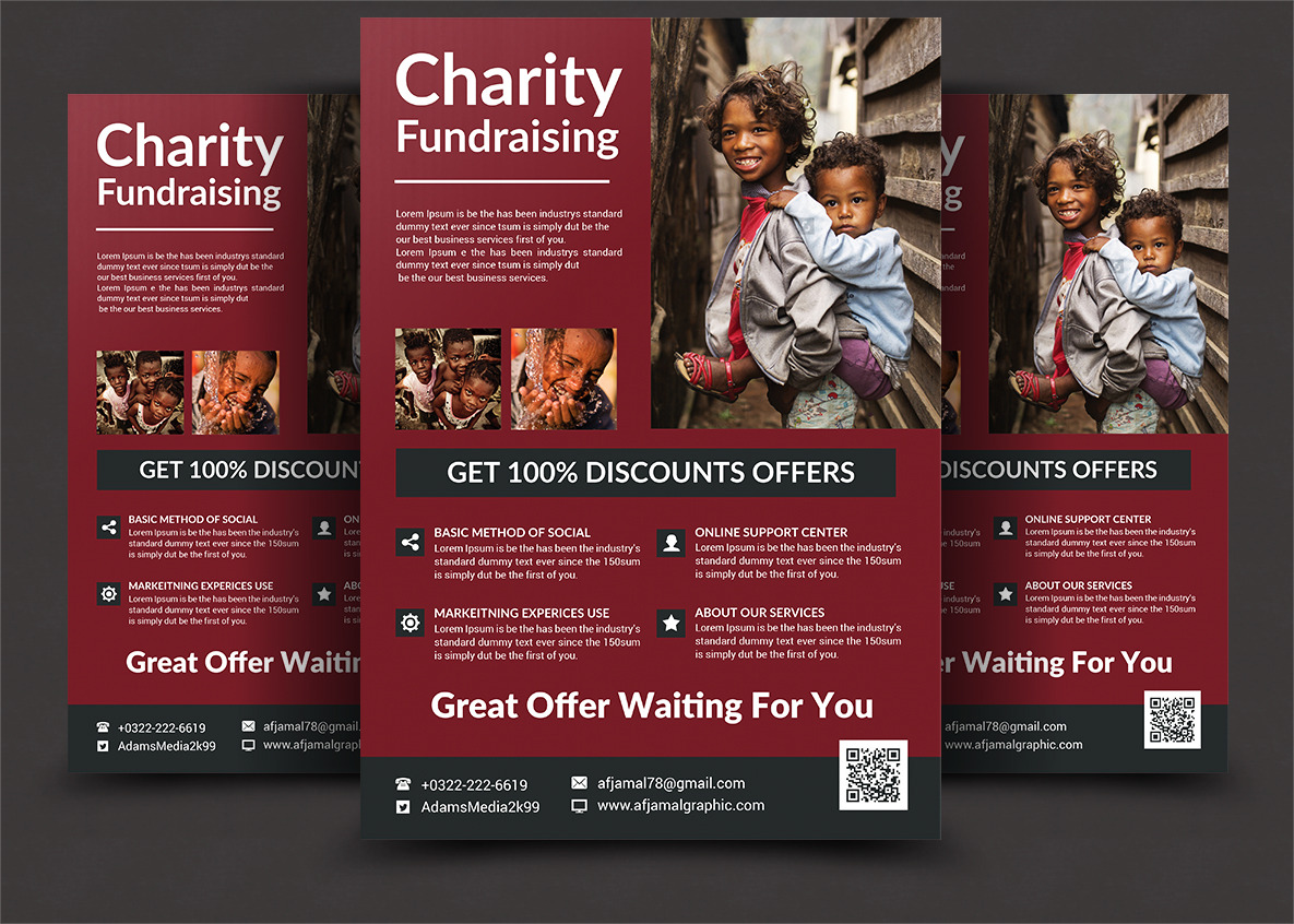 Charity Flyer Templates | Flyer Templates ~ Creative Market