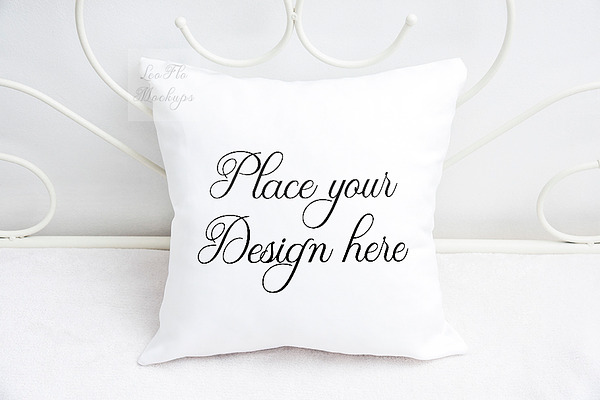 Download Pillow mockup sublimation square psd | Creative Photoshop ...