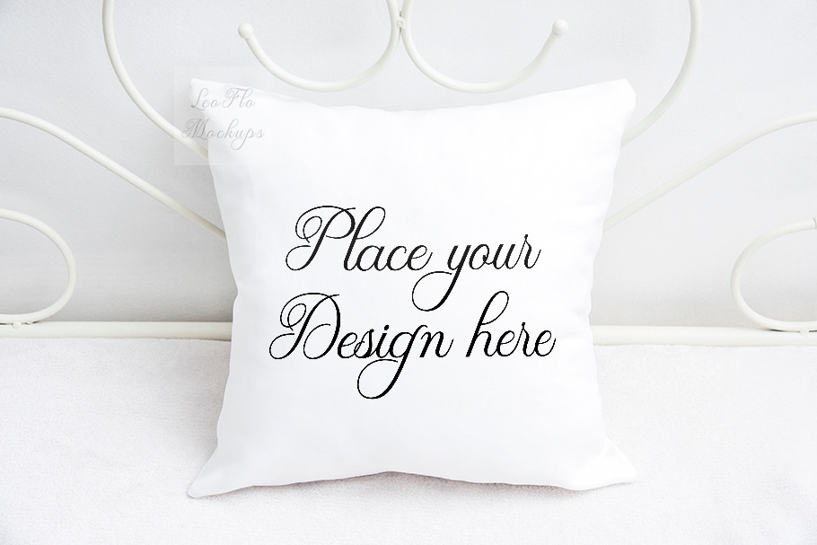 Download Pillow mockup sublimation square psd | Creative Photoshop ...