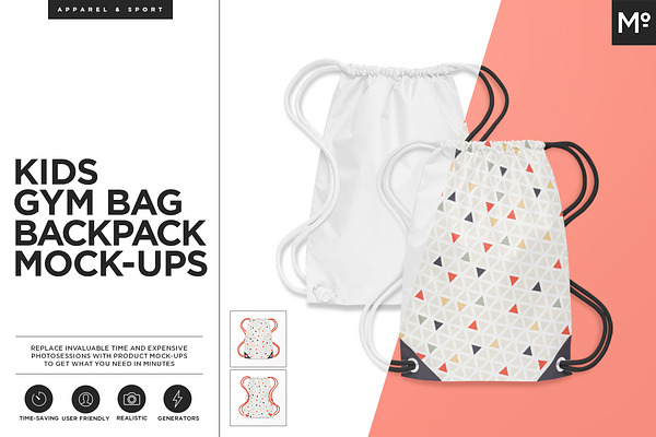 Download Kids Gym Bag / Backback Mock-ups | Creative Photoshop ...