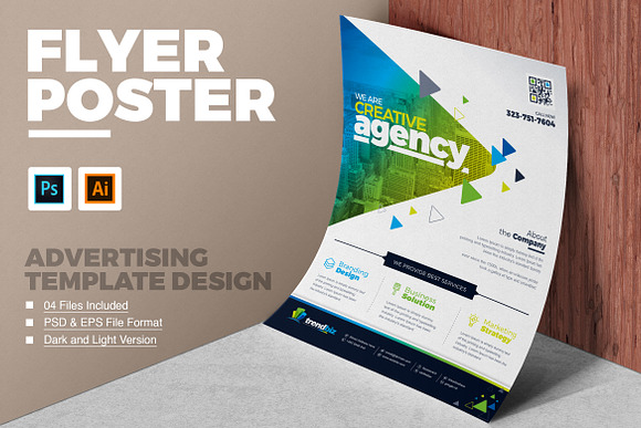 Corporate Business Flyer Template Creative Illustrator Templates Creative Market