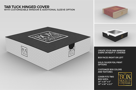 Download Square Box Packaging Mockup Creator Creative Photoshop Templates Creative Market