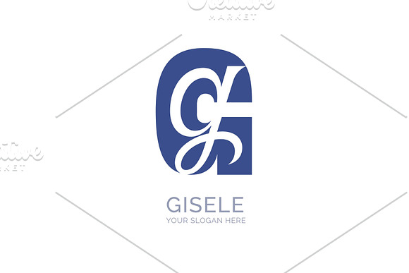 Gg Monogram designs, themes, templates and downloadable graphic