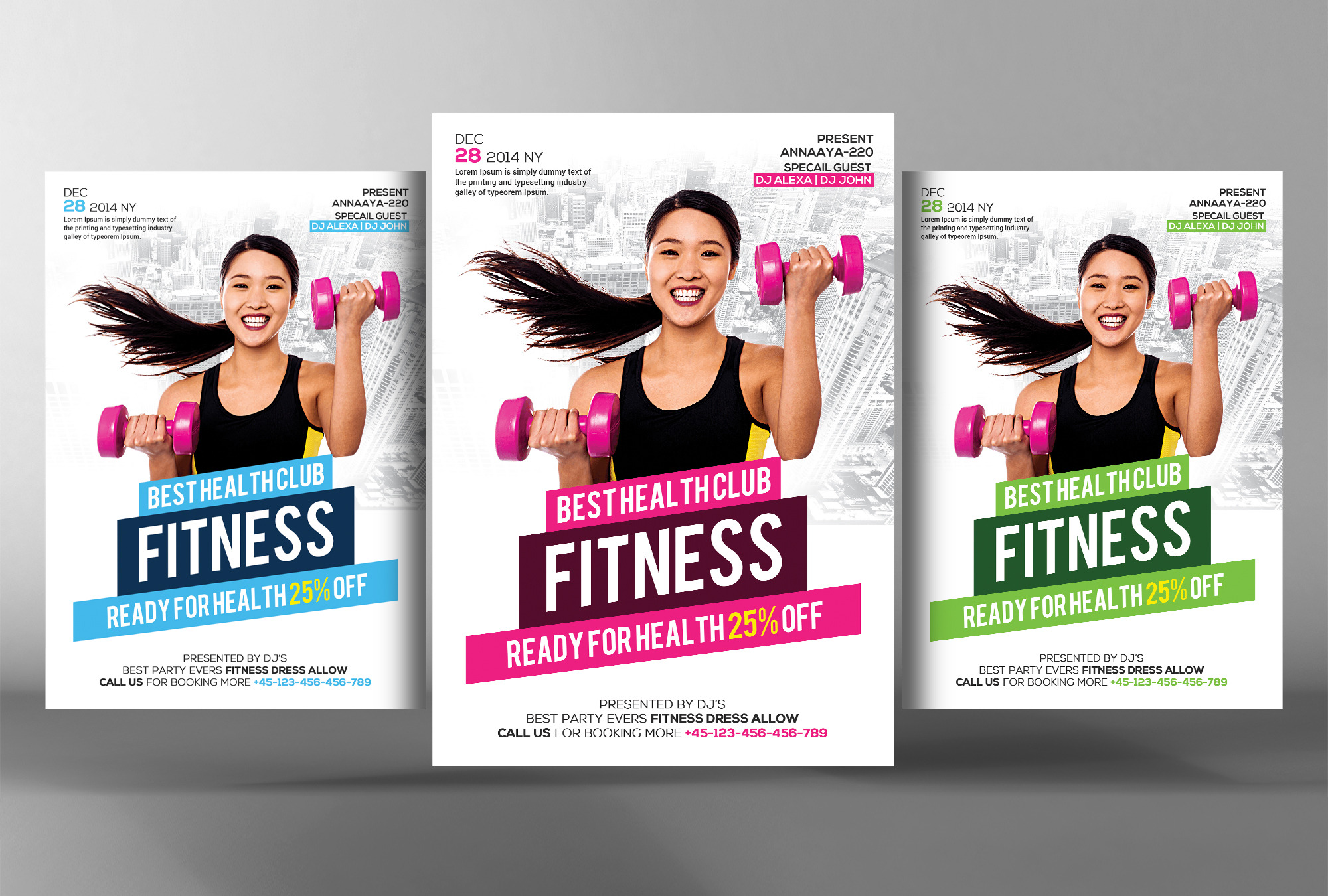 Fitness Flyer Creative Photoshop Templates Creative Market