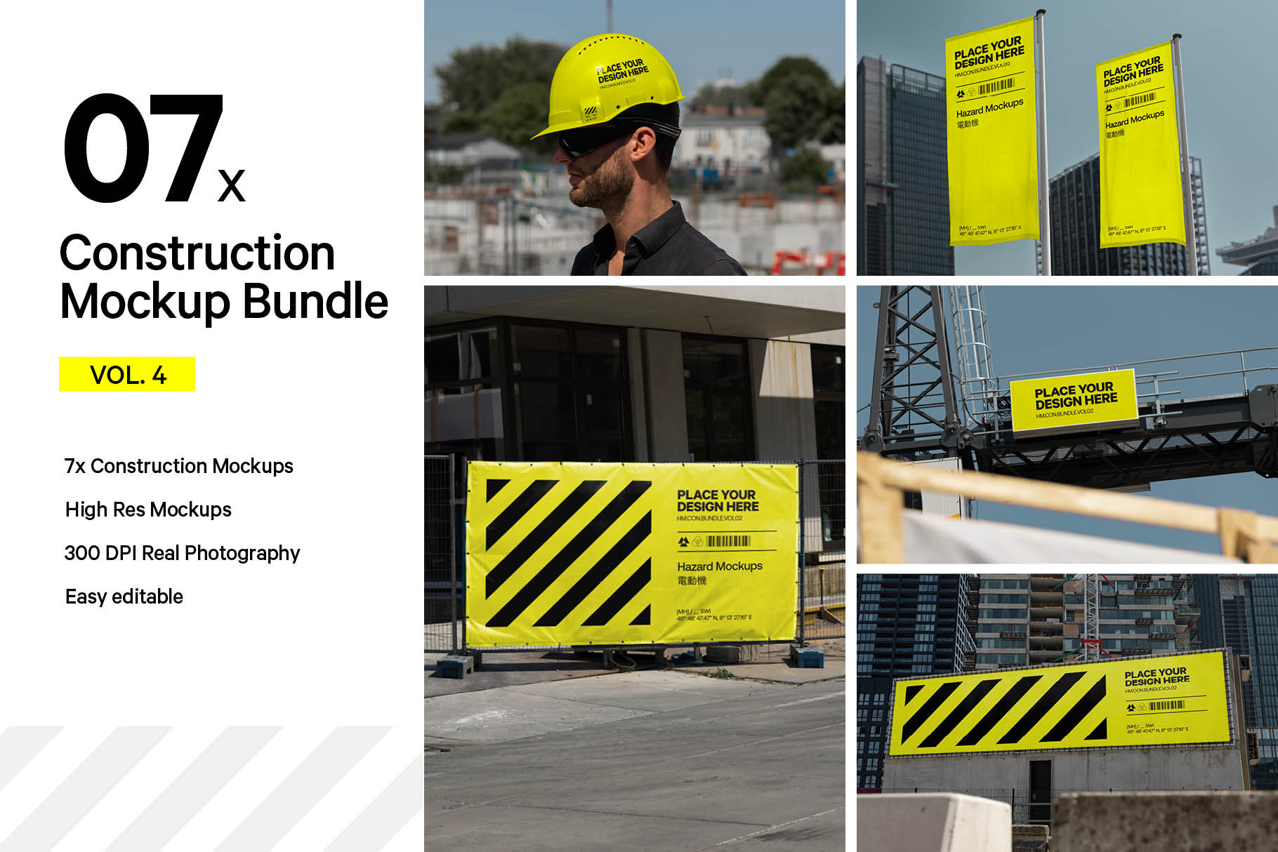 7x Construction Mockup Bundle Vol2 | Creative Market