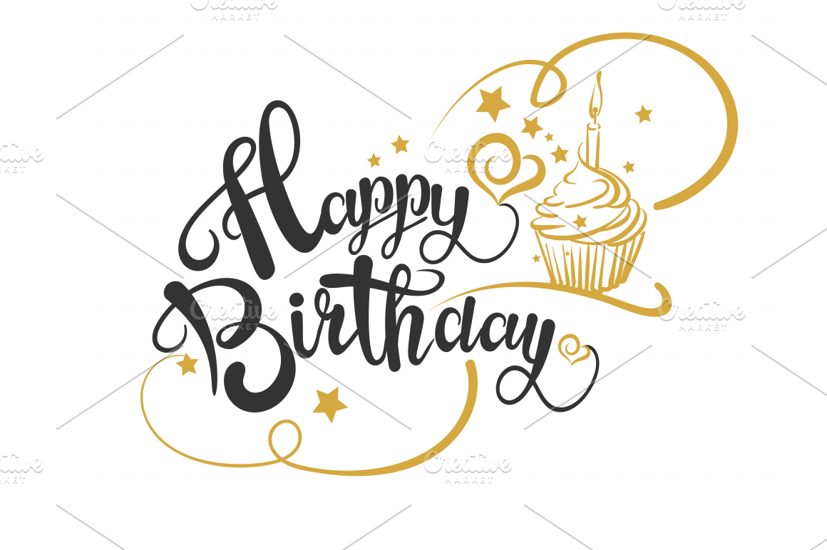 Happy Birthday Card | Pre-Designed Illustrator Graphics ~ Creative Market