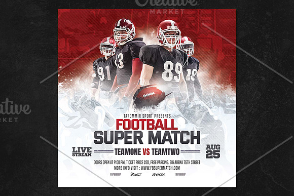 Super Bowl, Watch Live Template