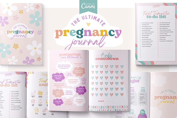 Pregnancy Planner - Baby Shower Planner Graphic by Adalin Digital ·  Creative Fabrica