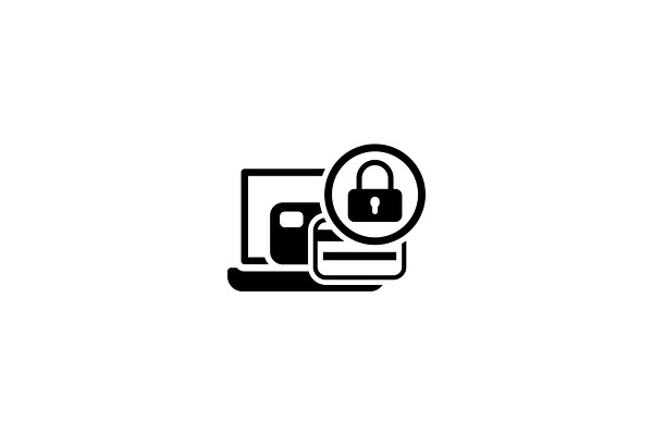 secure payment icon flat design pre designed illustrator graphics creative market secure payment icon flat design