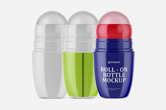 Download Roll On Bottle Mockup Creative Photoshop Templates Creative Market