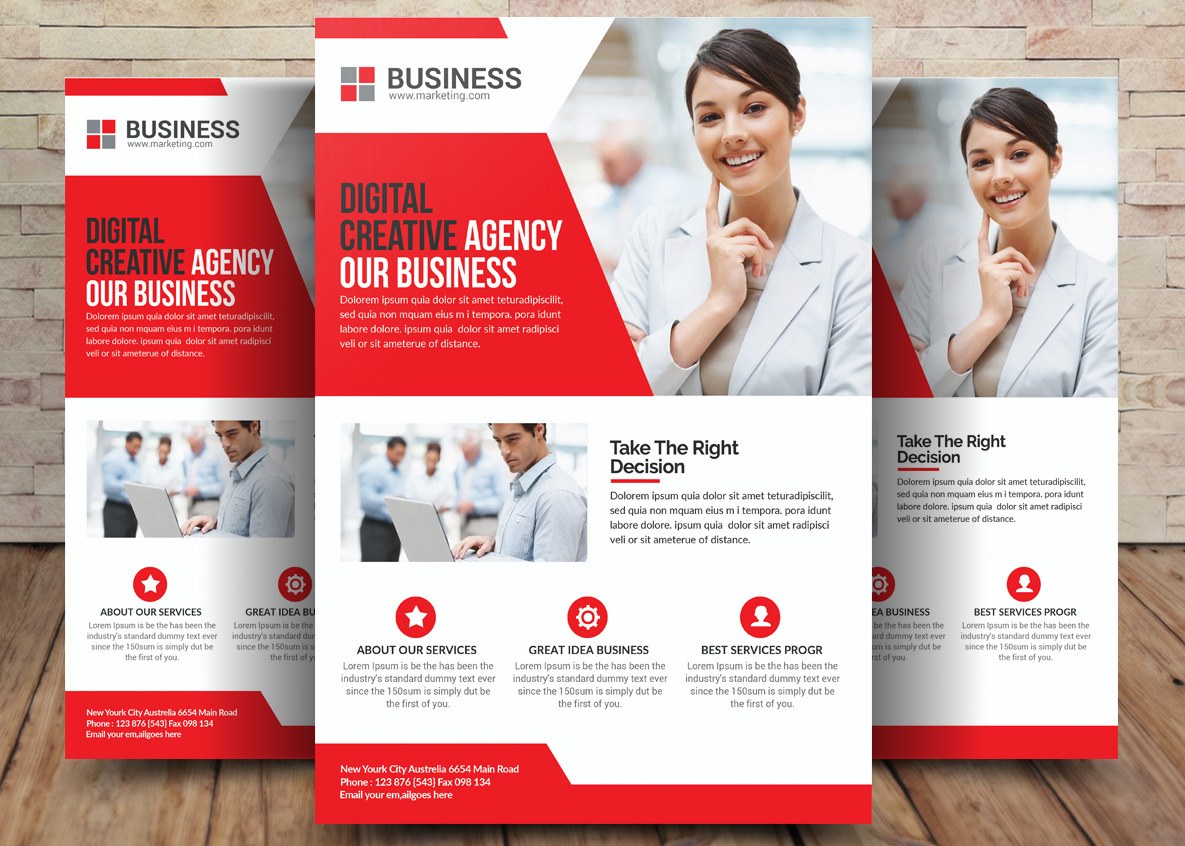 Smart Business Flyer | Photoshop Templates ~ Creative Market