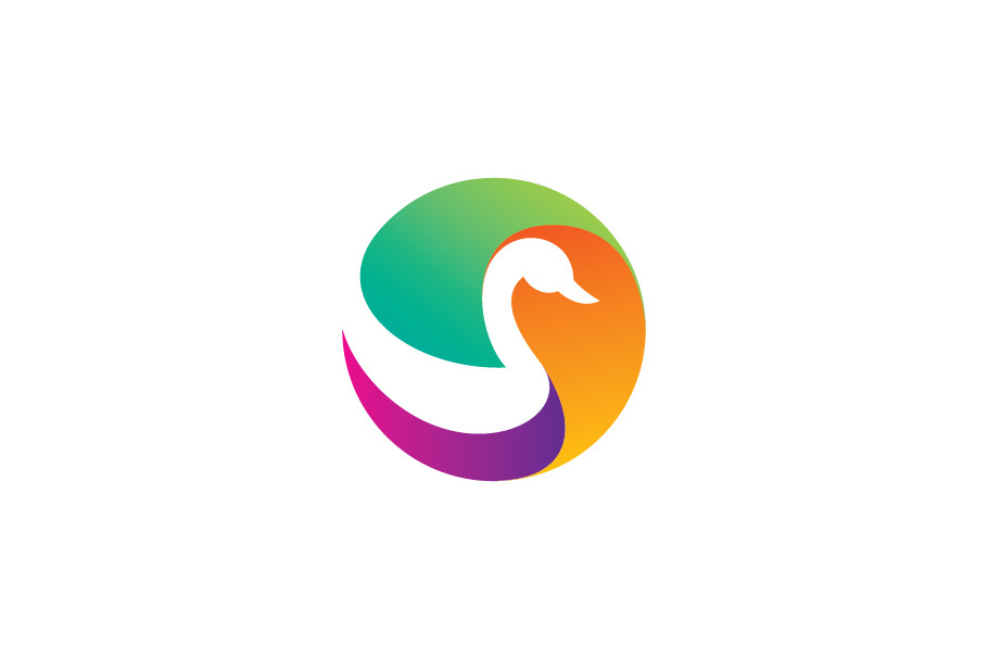 Color Swan Logo | Branding & Logo Templates ~ Creative Market