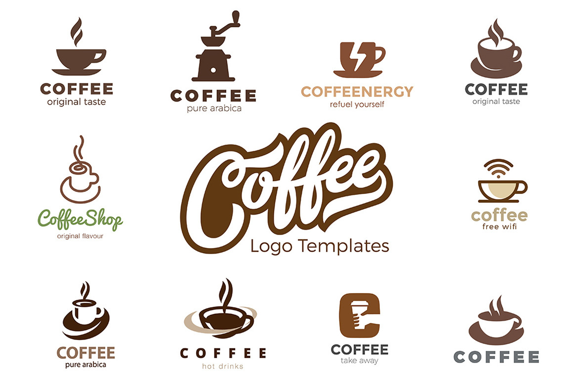 Coffee Logo Templates Creative Illustrator Templates Creative Market