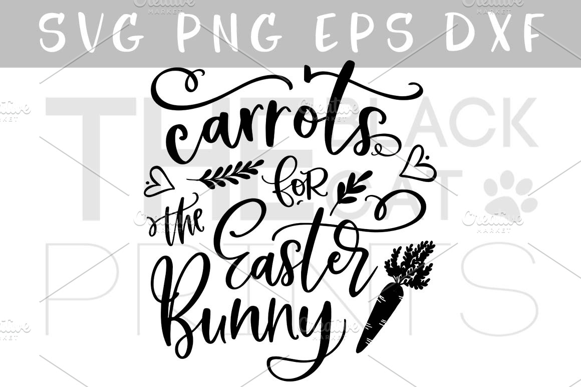 Download Carrots for the Easter Bunny SVG DXF | Pre-Designed ...