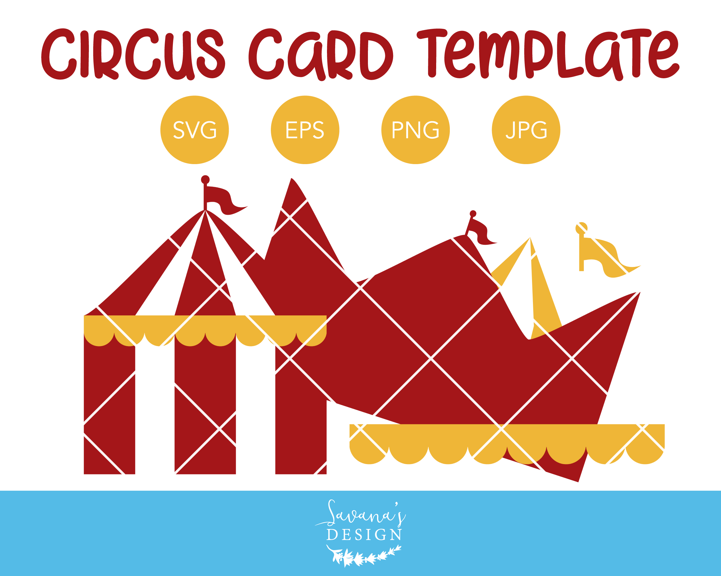 Download Circus Tent Birthday Invitation Svg Pre Designed Illustrator Graphics Creative Market