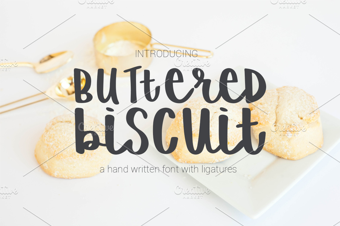 Buttered Biscuit | Script Fonts ~ Creative Market