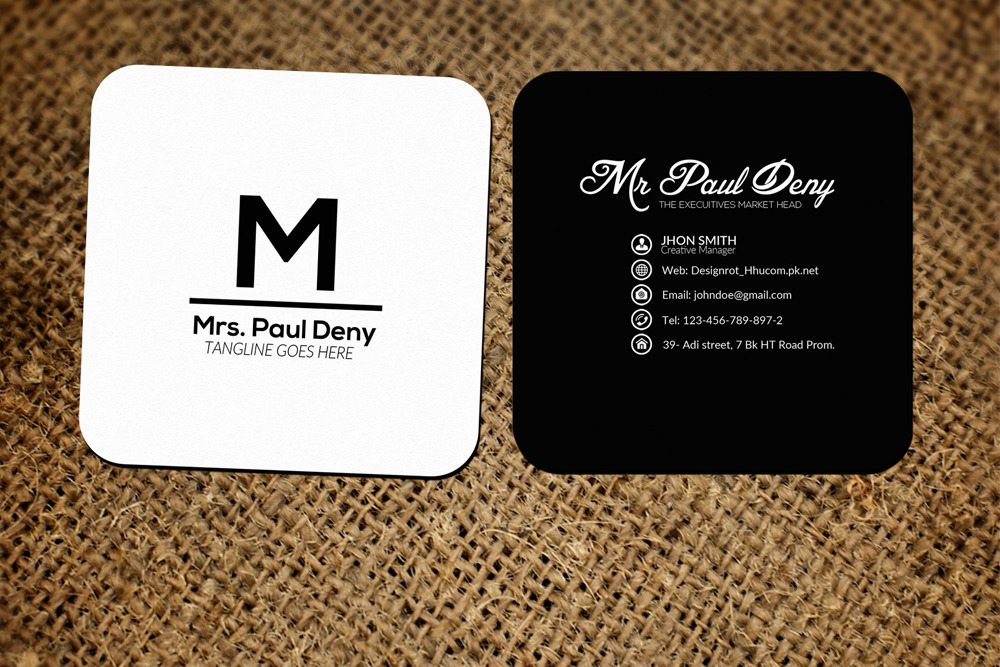 Mini Social Media Business Cards Creative Photoshop Templates Creative Market