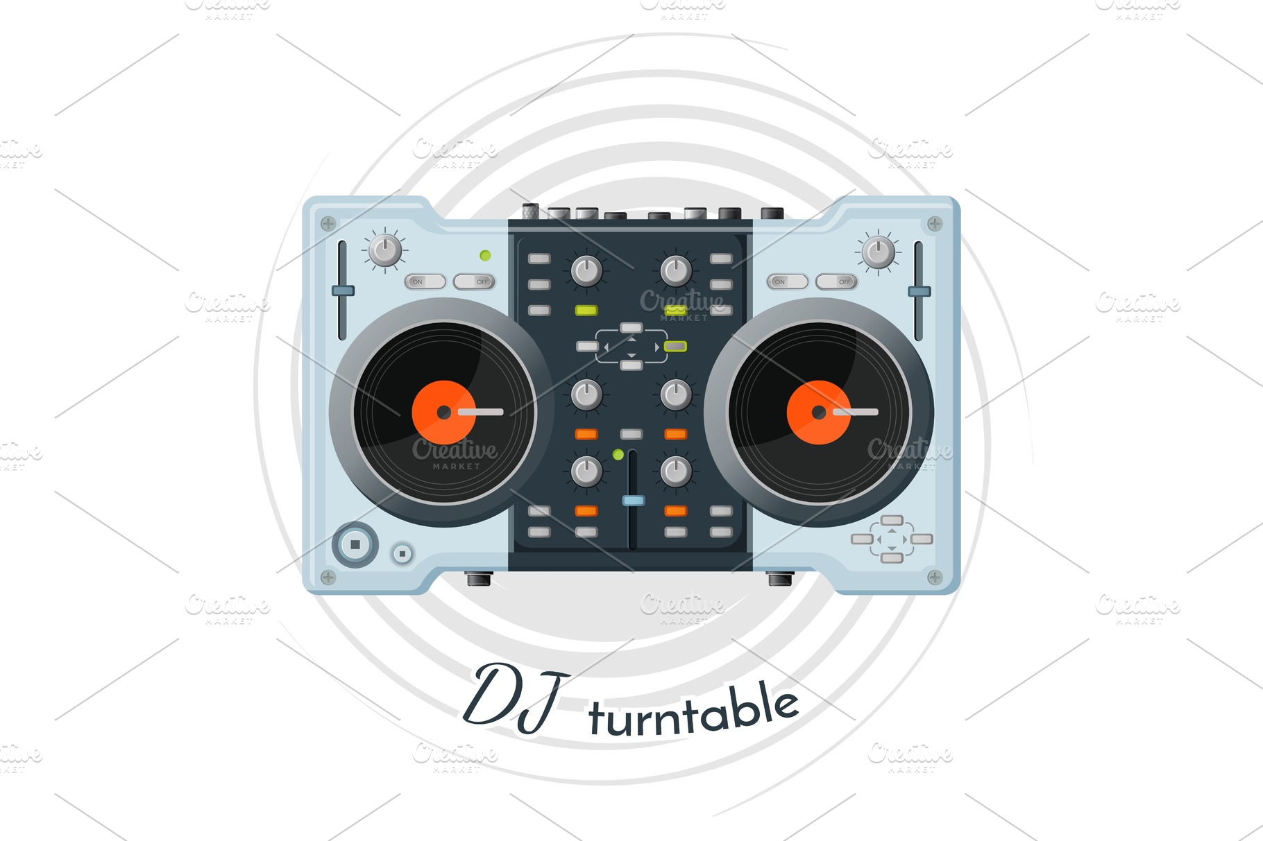 DJ turntable with lot of functions for music tune | Technology ...