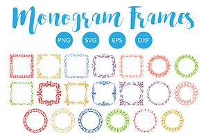 Download Monogram Frames 10 Monogram Svgs Pre Designed Vector Graphics Creative Market