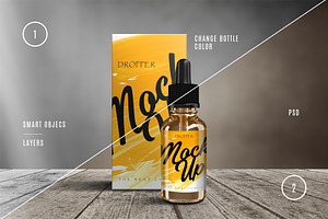 Download Dropper Bottle Vape Box MockUp | Creative Photoshop ...