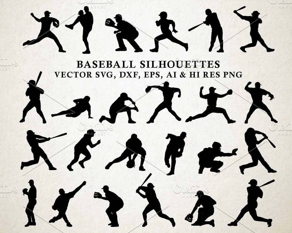 Baseball Silhouettes