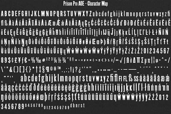 Prison Pro Aoe Family Stunning Display Fonts Creative Market