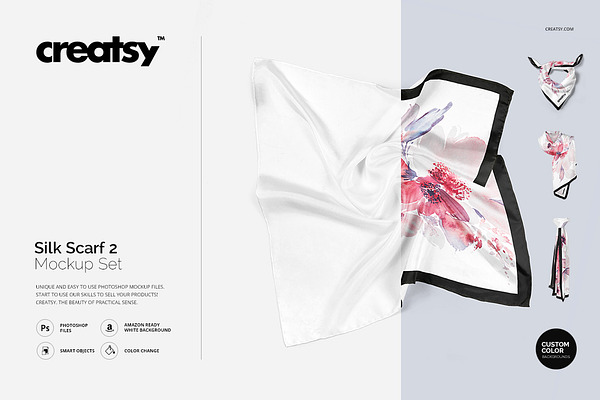 Download Silk Scarf Mockup Set Edition 2 | Creative Photoshop ...