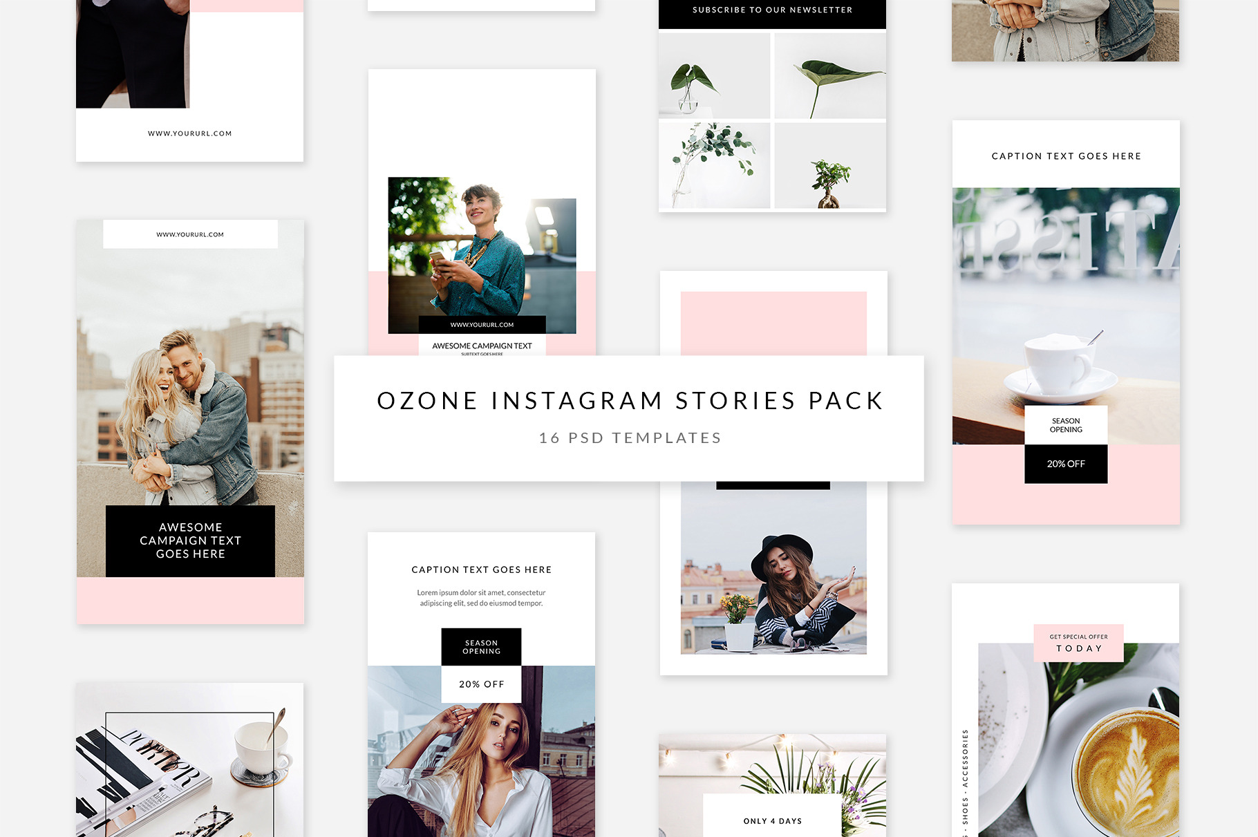 Ozone Instagram Stories Pack | Social Media Templates ~ Creative Market