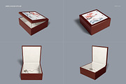 Tiled Wood Jewelry Box Mockup Set Creative Photoshop Templates Creative Market