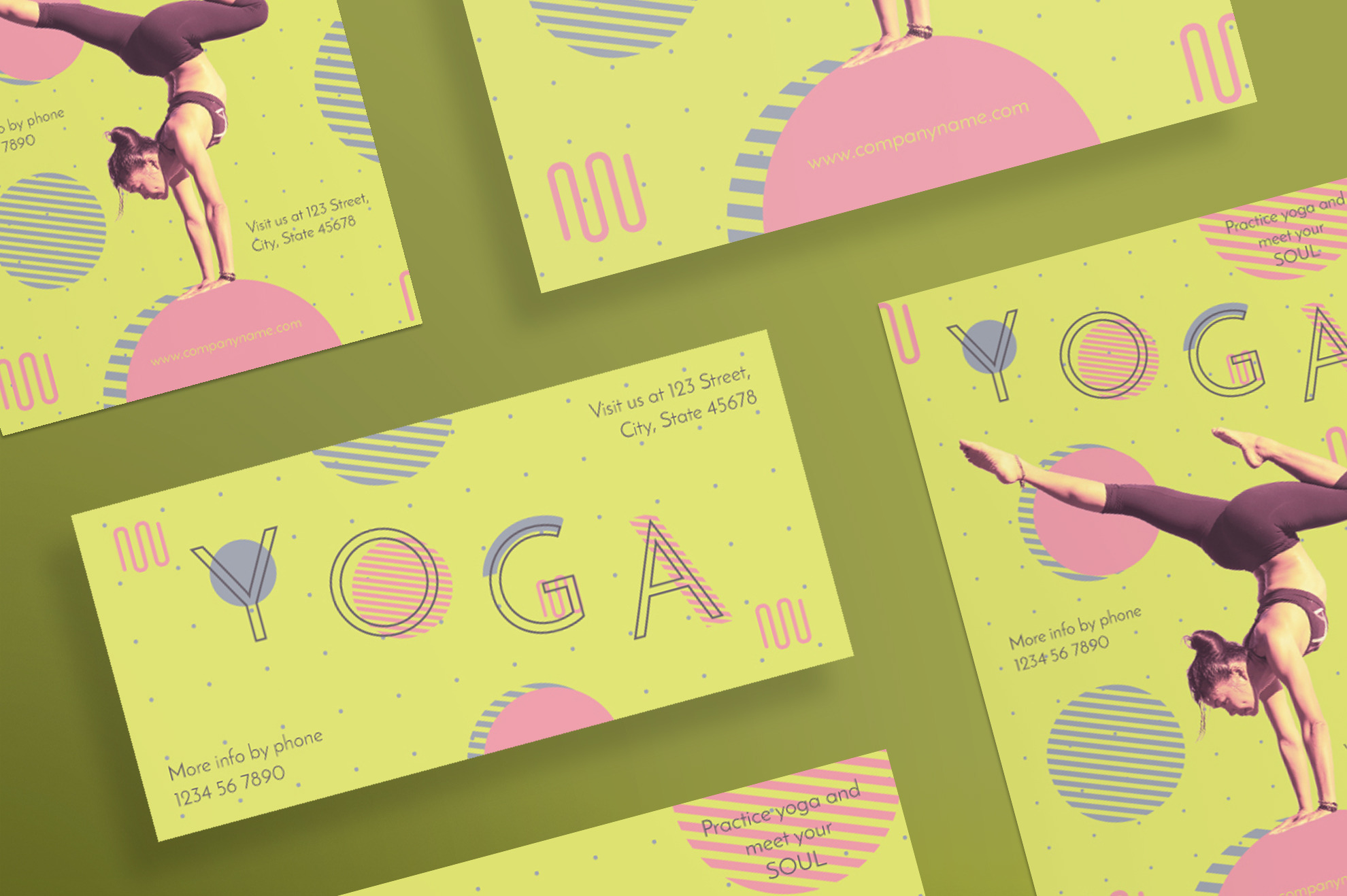 Flyers Yoga Flyer Templates ~ Creative Market