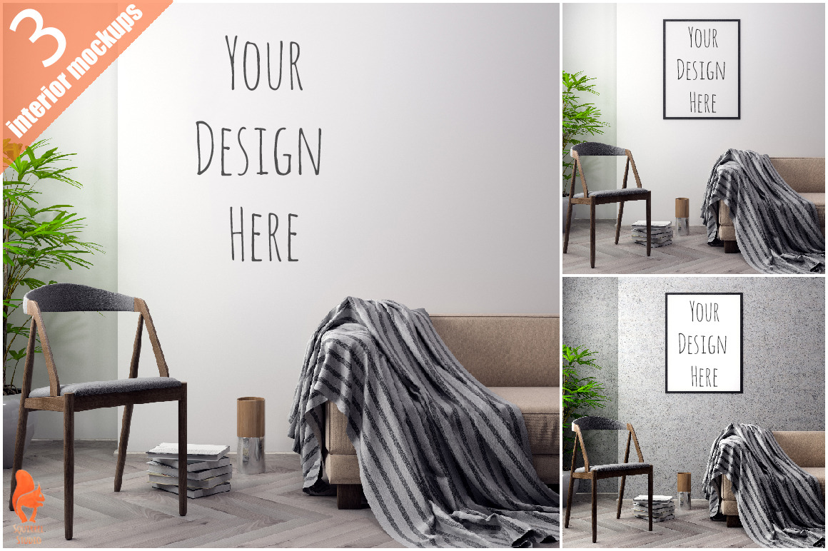 Mockup Poster with various frames | Creative Photoshop Templates ~ Creative Market