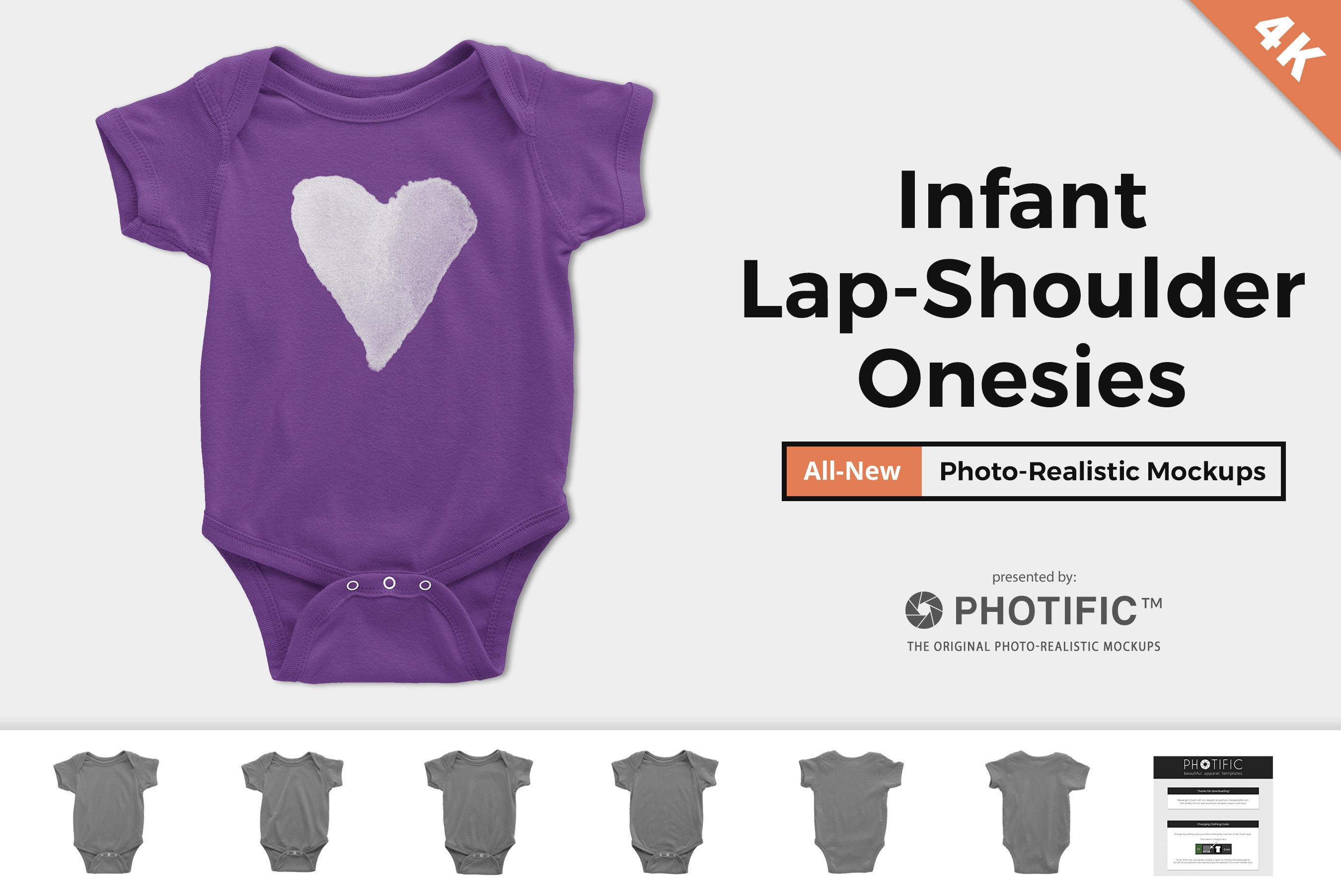 Download Onesie Mockups - Infant Lap Shoulder | Creative Photoshop ...